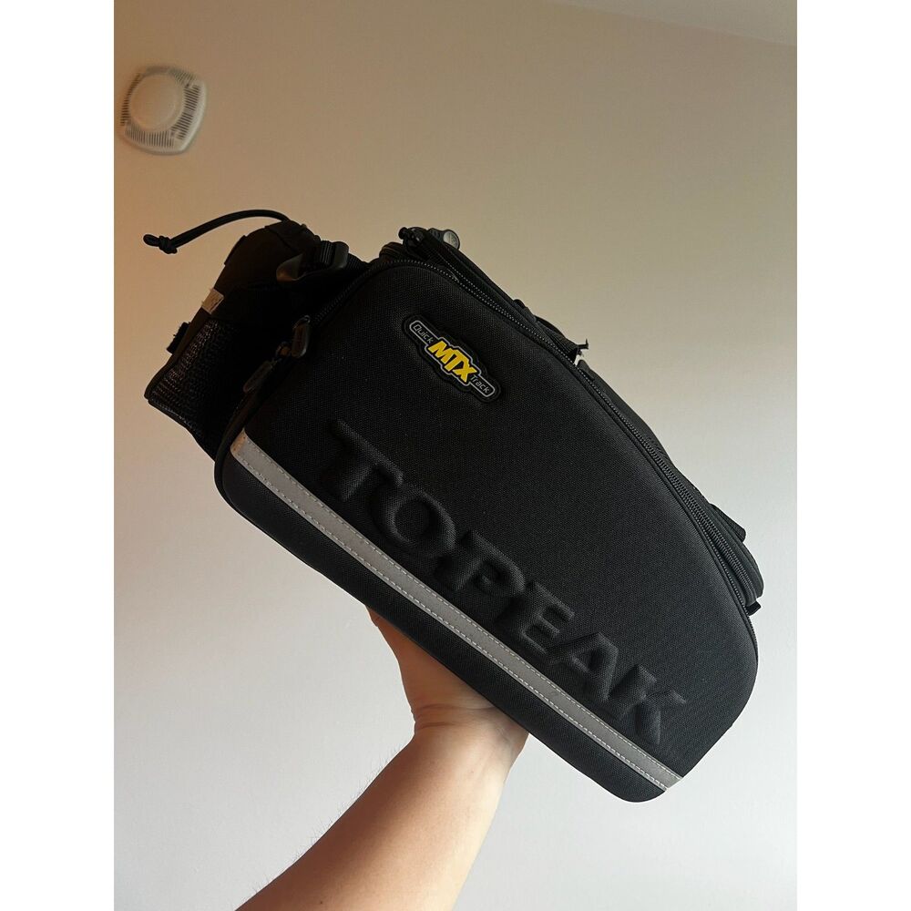 Topeak MTX TrunkBag EX Bicycle Rear Rack Bag Black Bicycle Touring Commuter